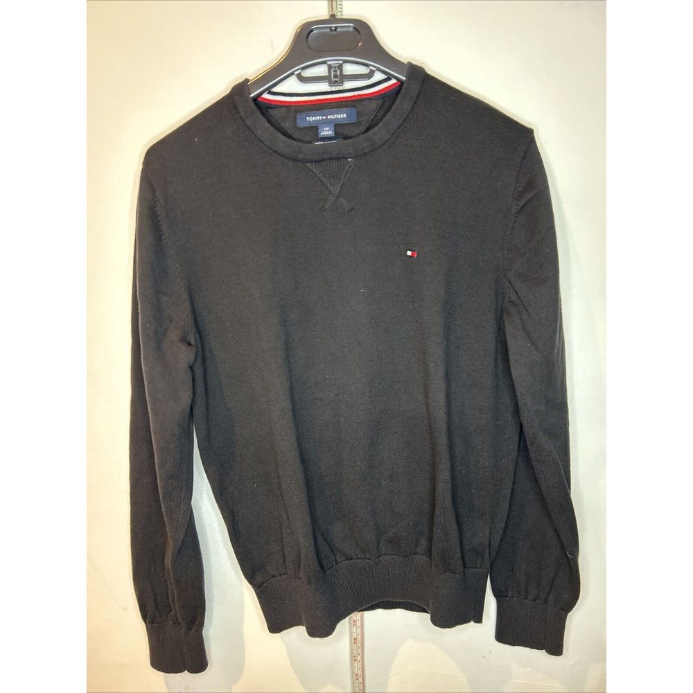 Tommy Hilfiger Sweatshirt Men Sz S Premium Cotton Pull Over
